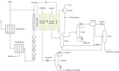 Assessment of electrified ethylene production via biomass gasification and electrochemical CO reduction